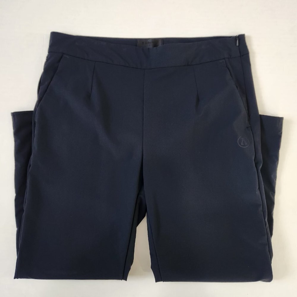 Alchemy Equipment Crop Trouser Pant Womens S Navy Side Zip Stretch Relaxed - Picture 11 of 12